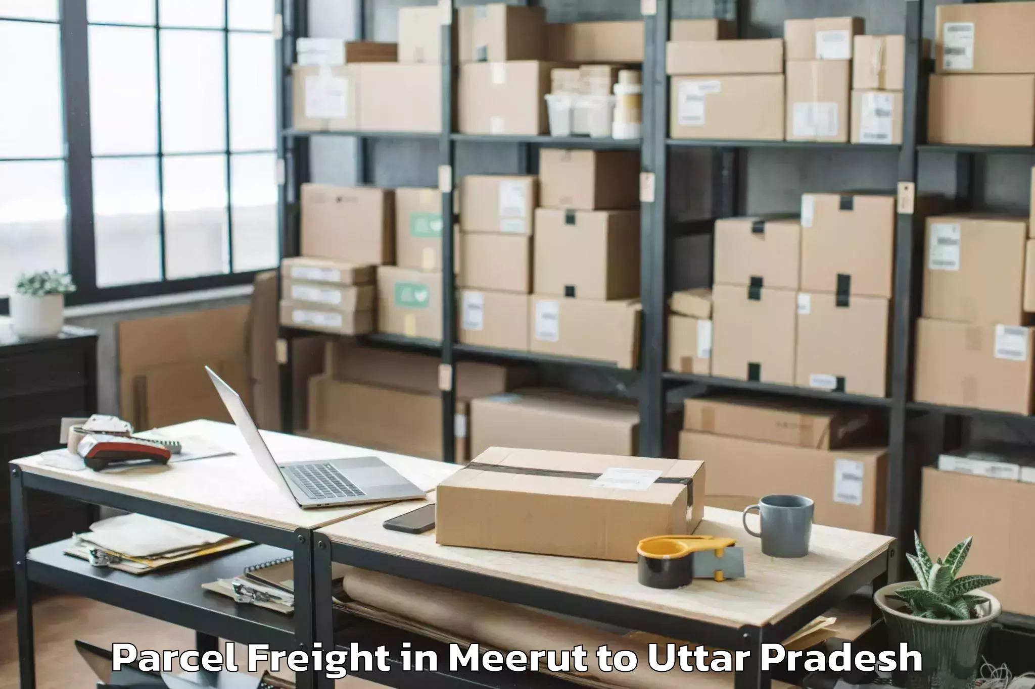 Get Meerut to Handiya Parcel Freight